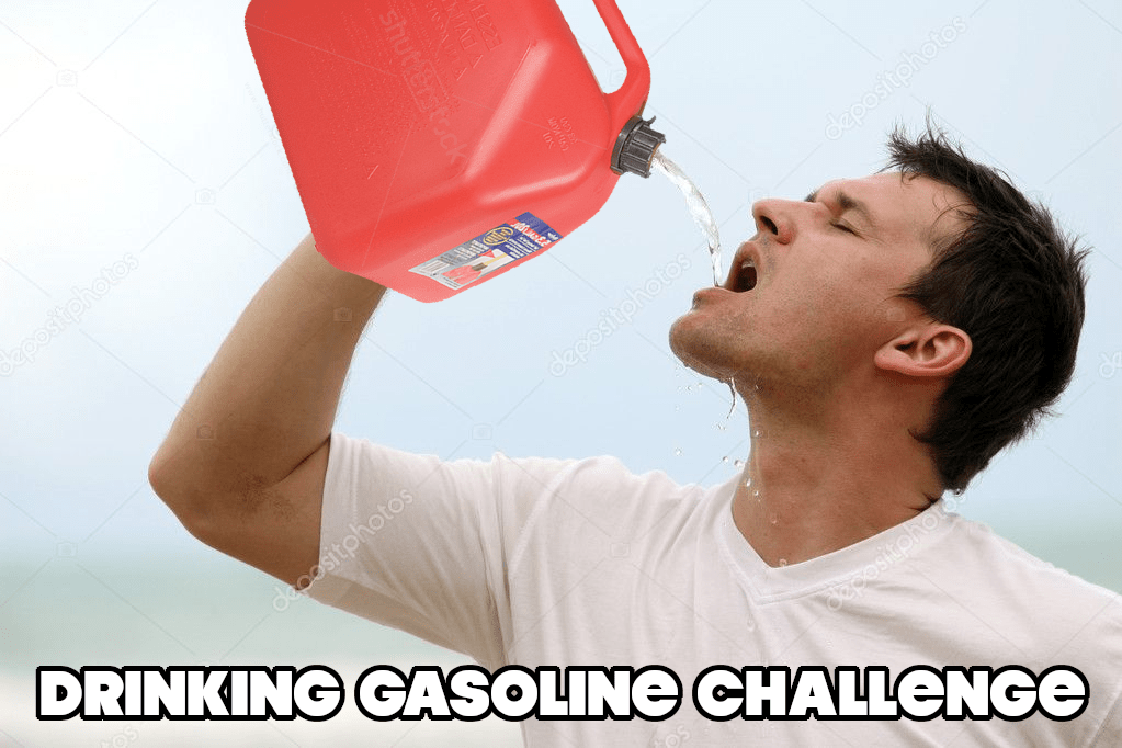 Drinking Gasoline Challenge [Not Clickbait] funkytime.tv