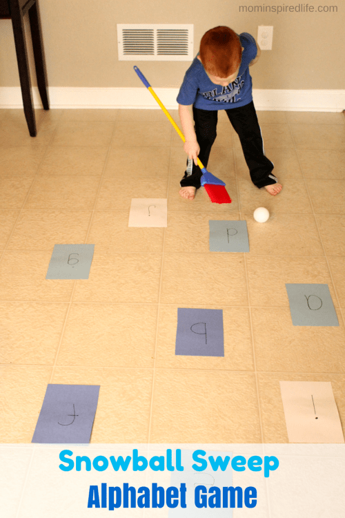 Snowball Sweep Winter Alphabet Game
