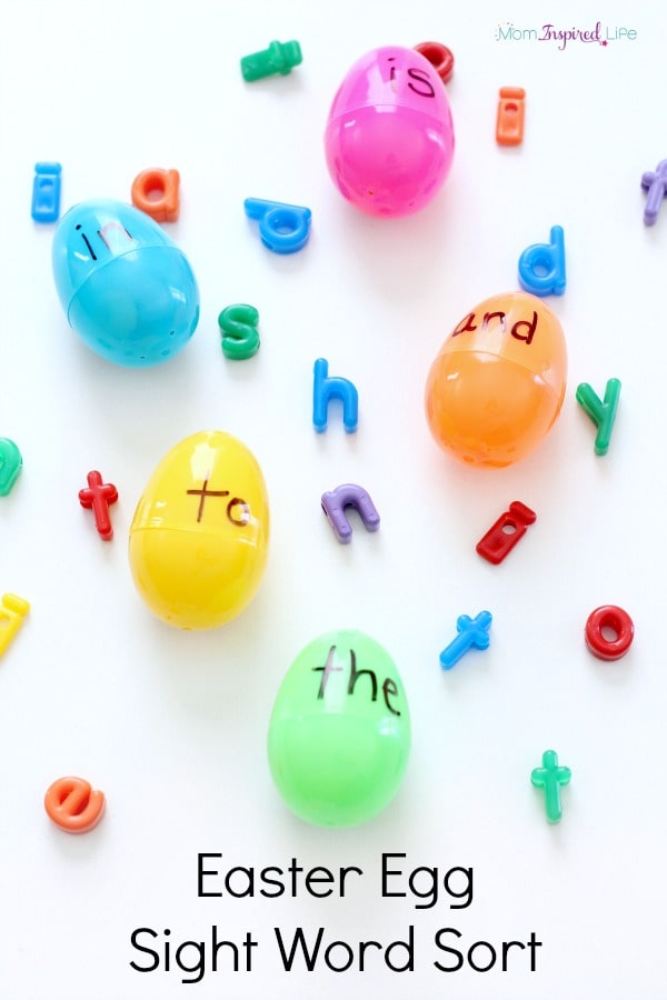 Easter Egg Sight Word Sort