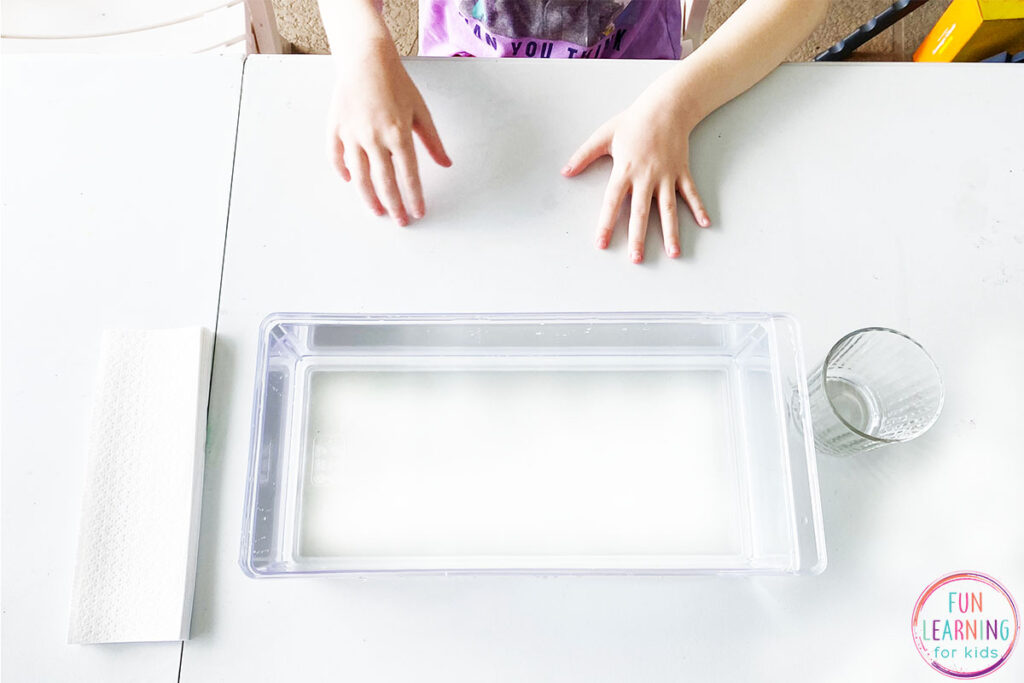 Keep Paper Dry Under Water Science Experiment