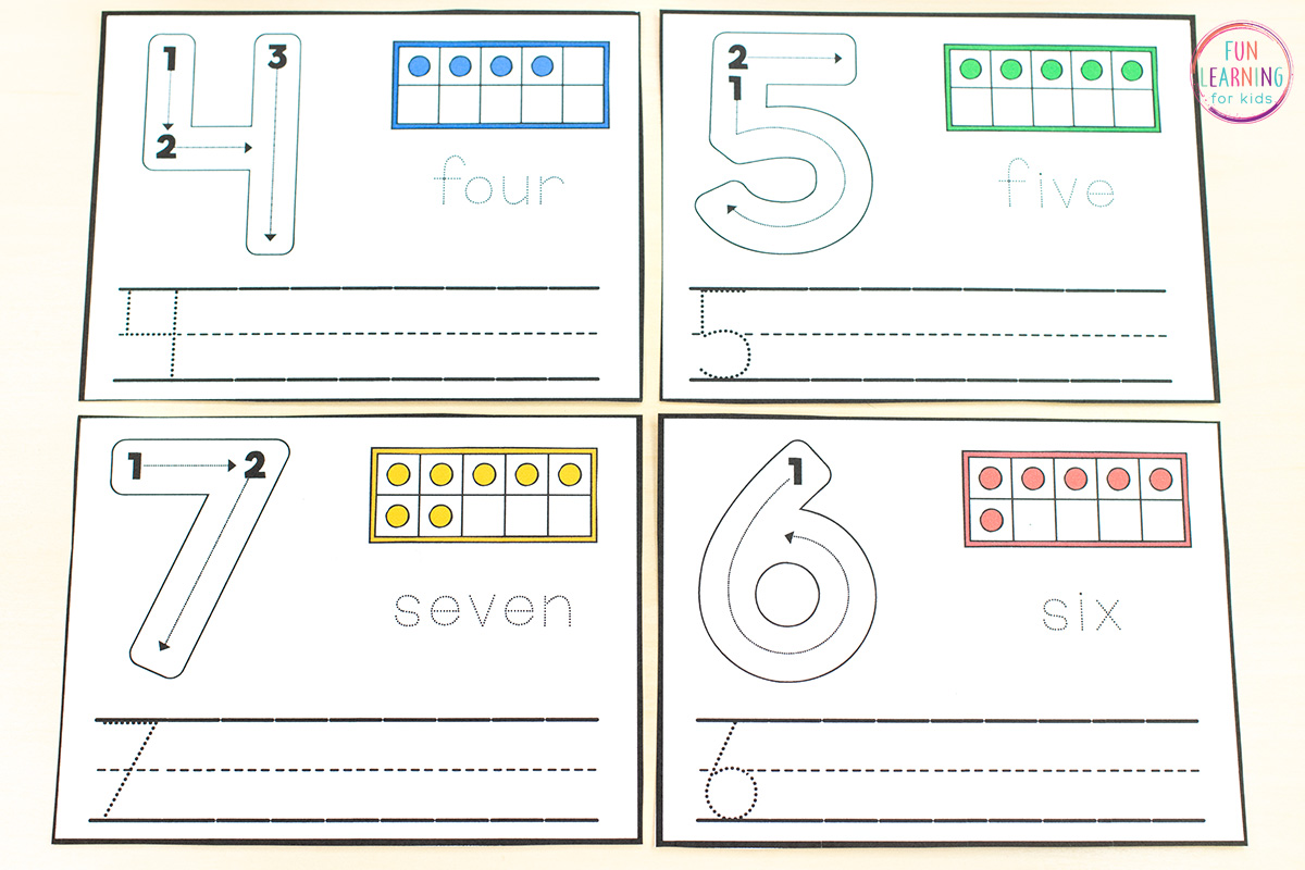 Number Formation Cards Free Printable