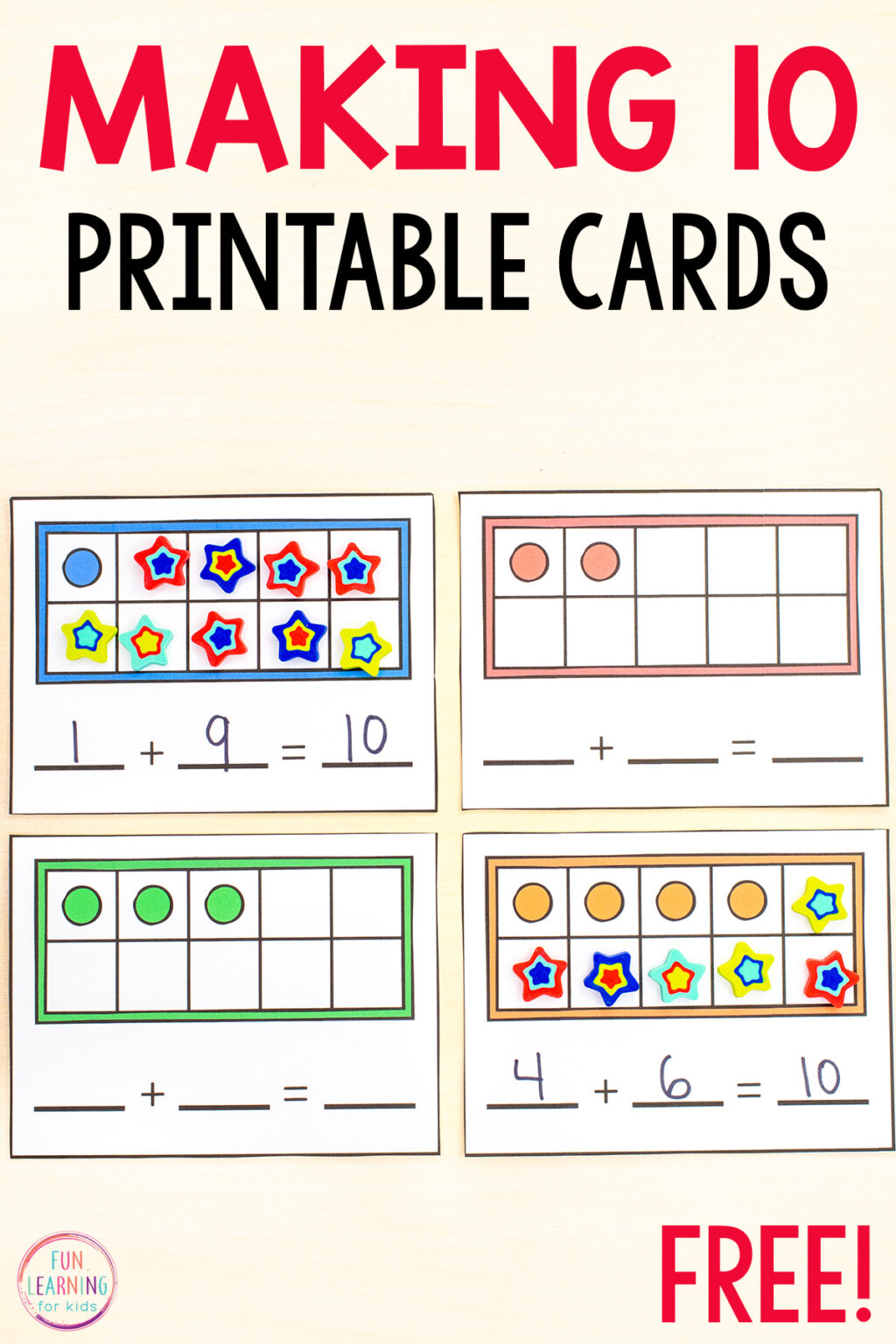 Make Ten Math Activity Free Printable