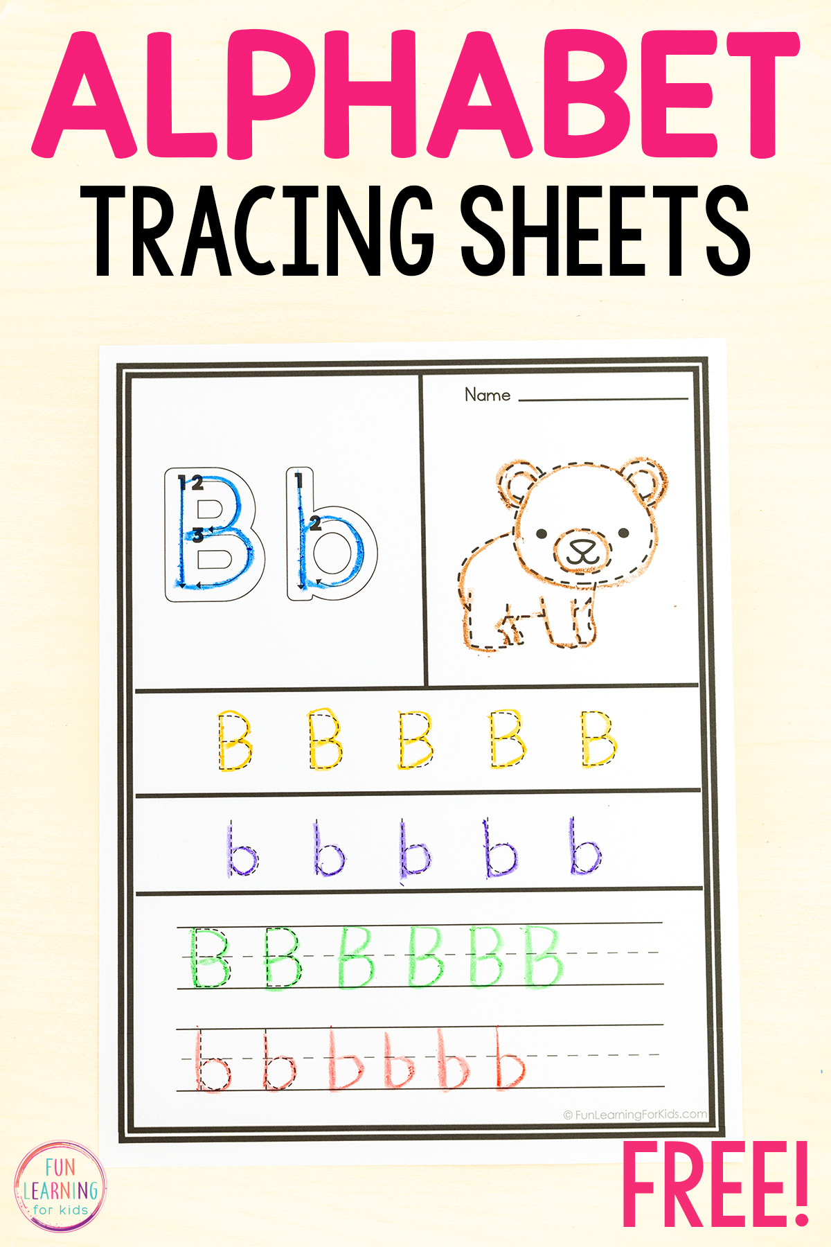 Alphabet Tracing Worksheets for Preschool and Kindergarten