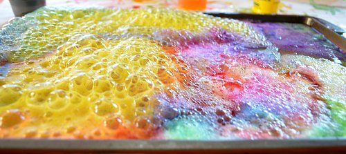 Science Experiments for Kids Rainbow Lemon Eruptions Salt Tray Fun