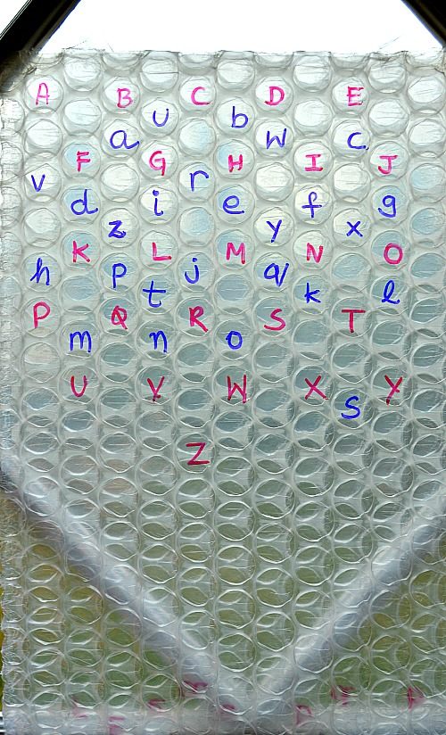 Alphabet Activities For Kids Bubble Wrap Letter Matching Fun Littles