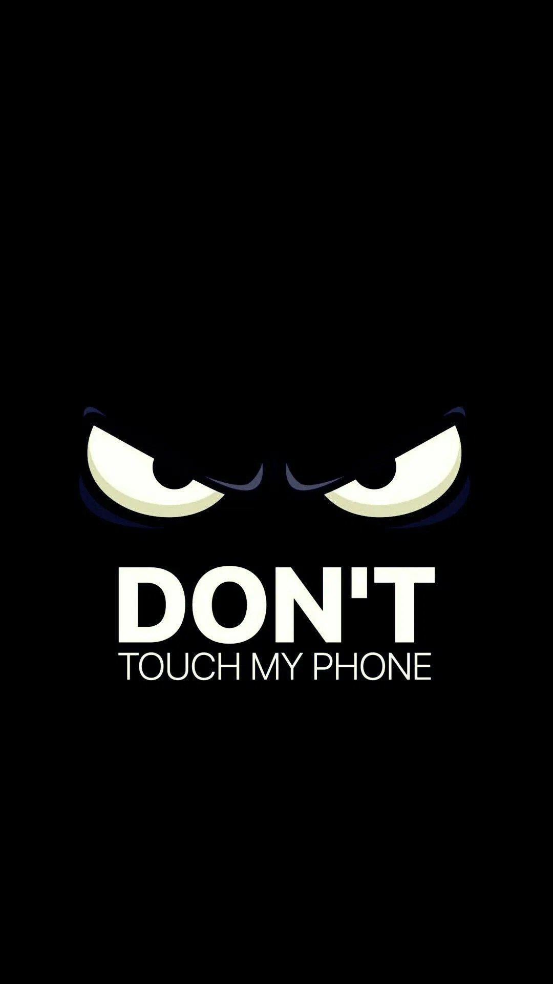 Angry blue background don't touch my phone Wallpaper Download MobCup