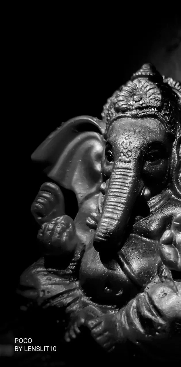 Lord Ganesha Black And White Wallpapers