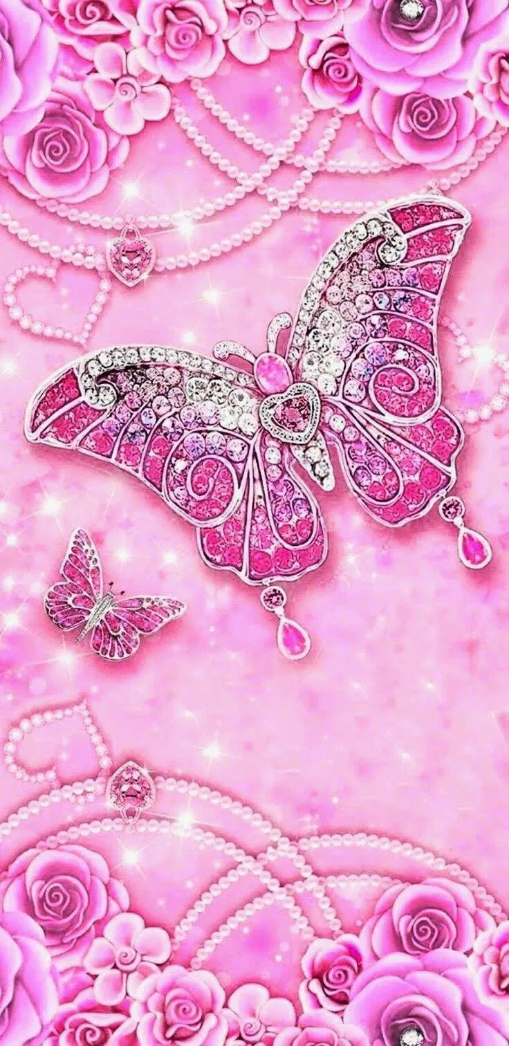 Share 72+ glitter butterfly wallpaper latest in.cdgdbentre
