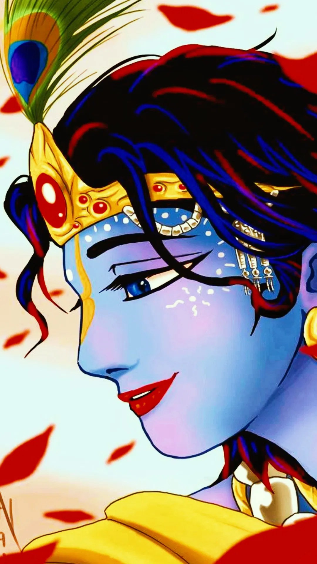 Lord krishna vector art Wallpapers Download MobCup