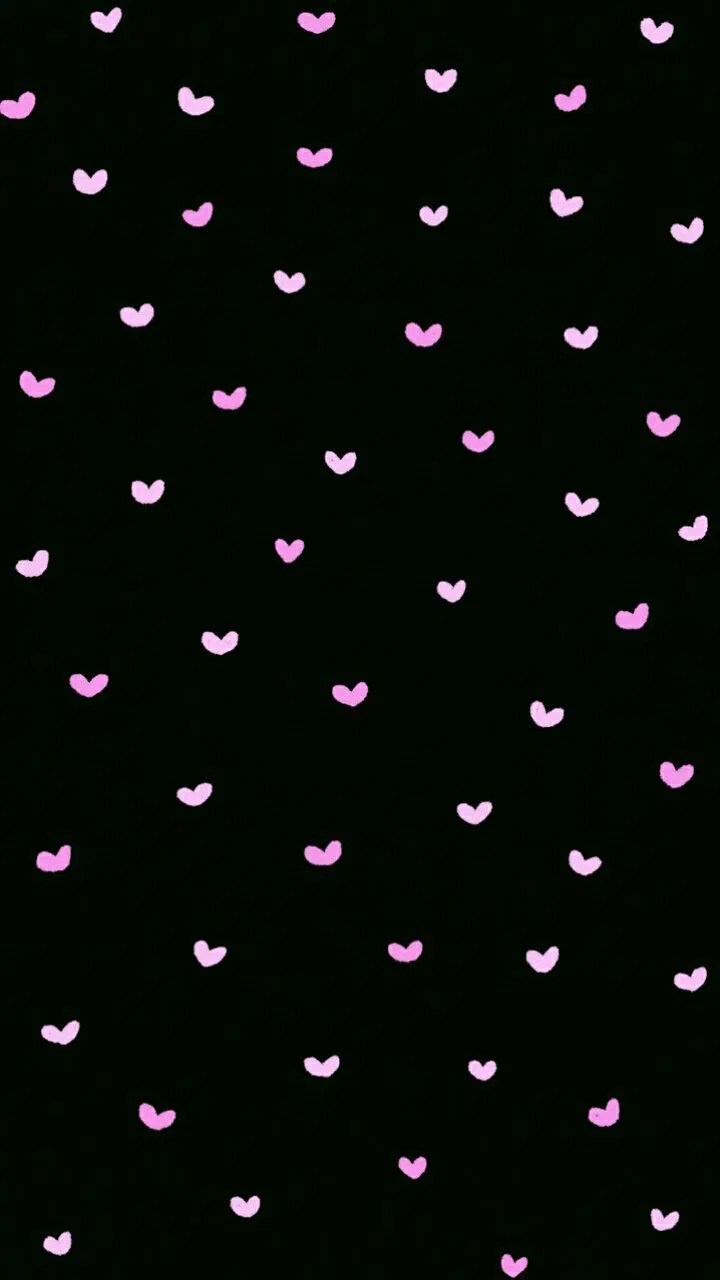 Pink And Black Hearts Wallpaper