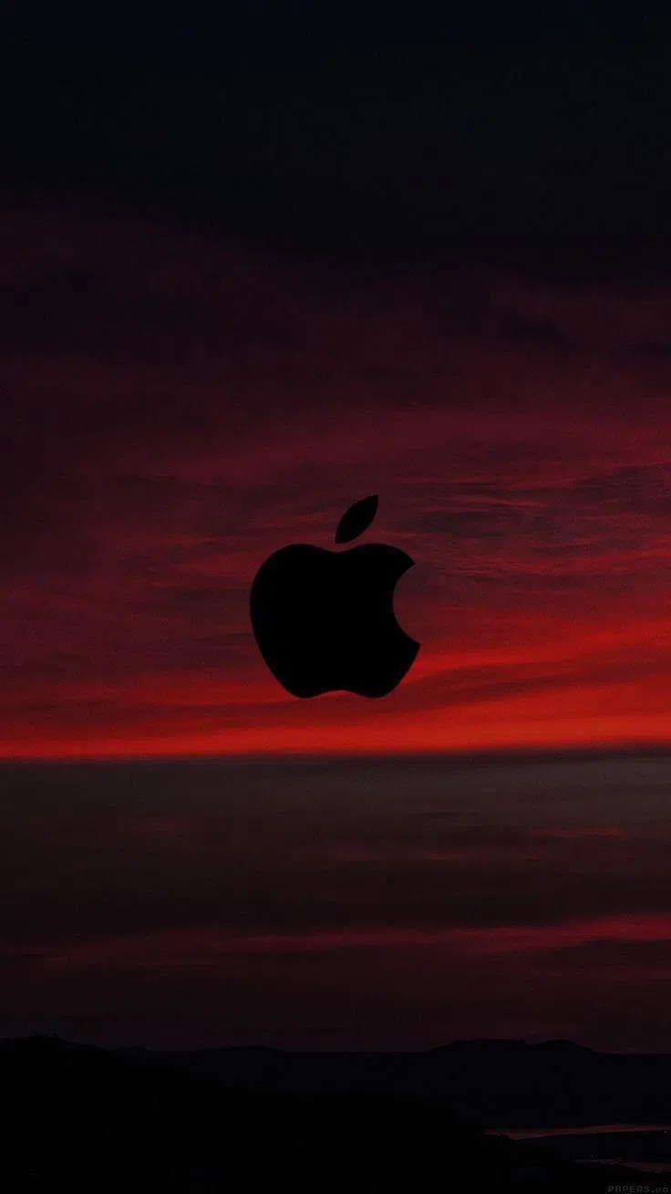 Black And Red Apple Wallpaper