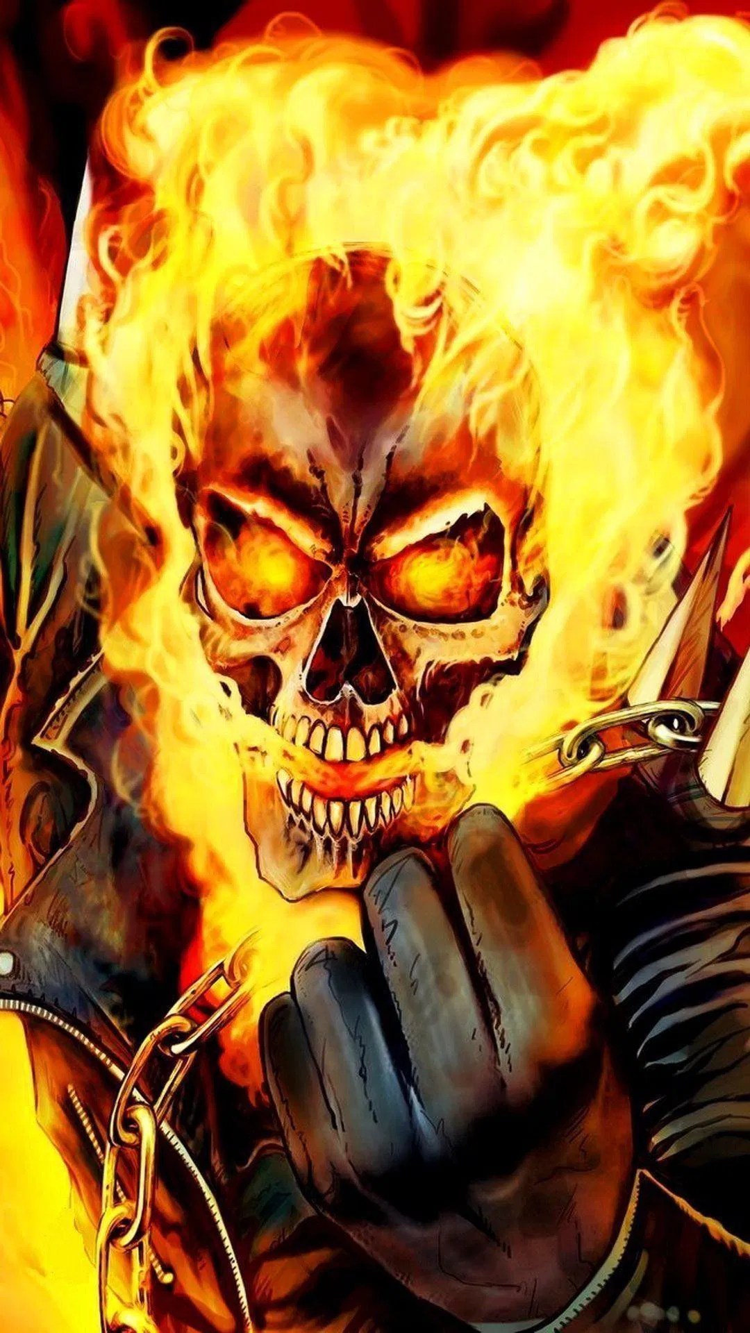 Ghost Rider Blue Flame Wallpaper