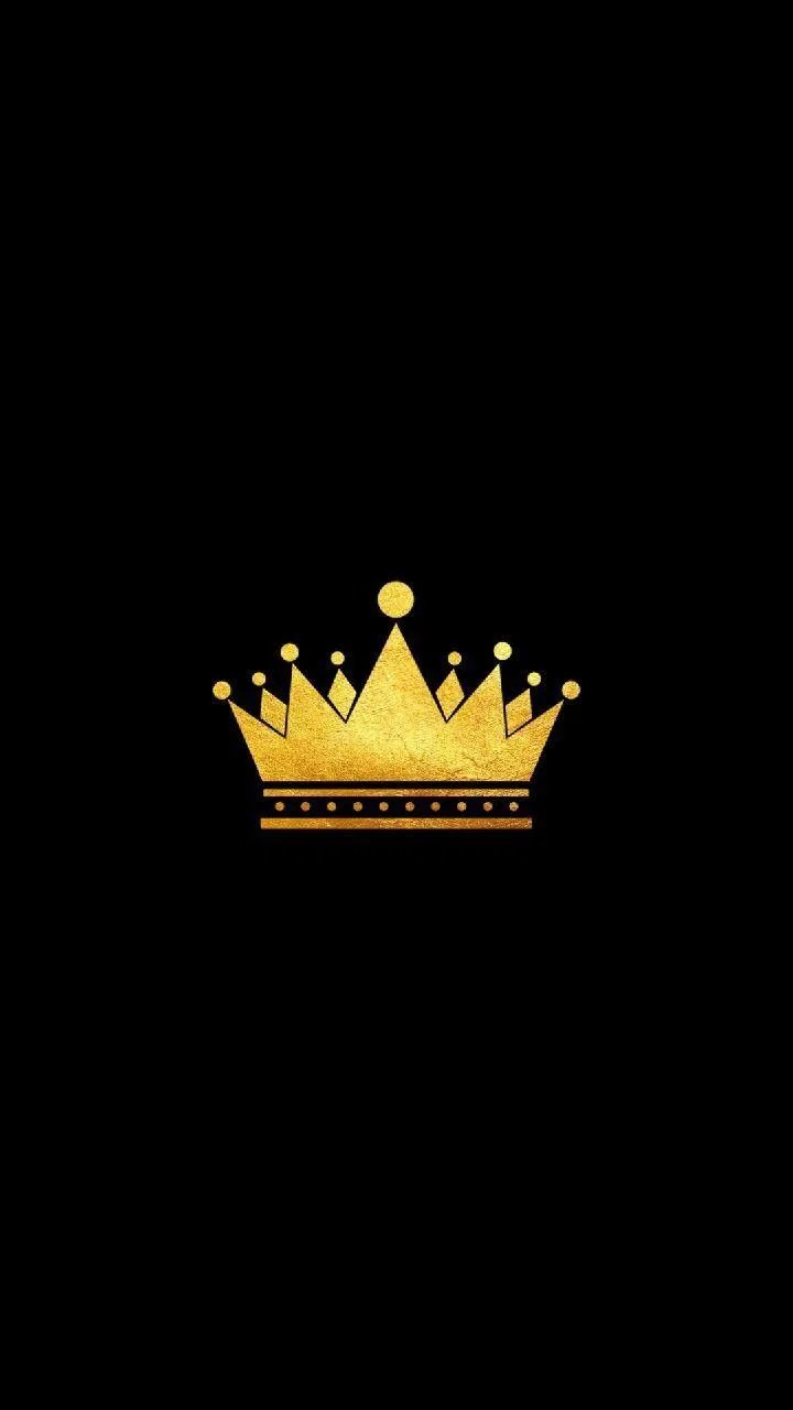 Real Crown Black Background