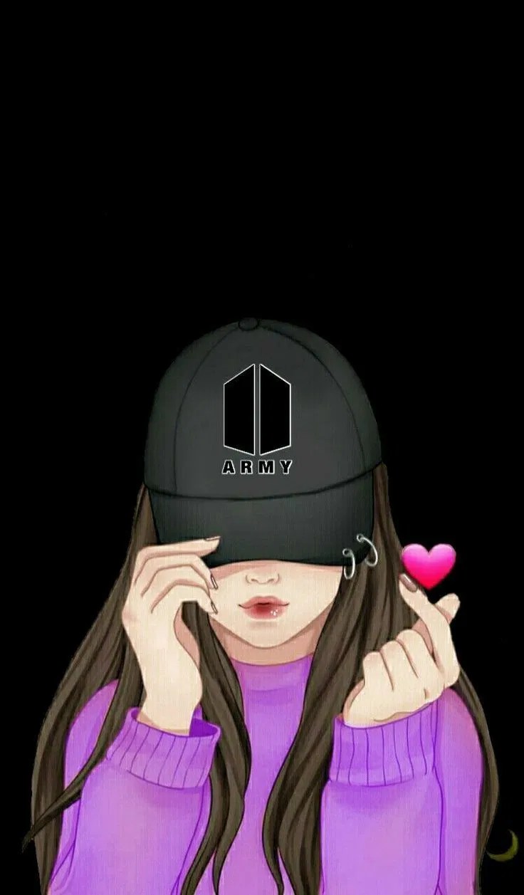 Girl with bts cap Wallpapers Download MobCup
