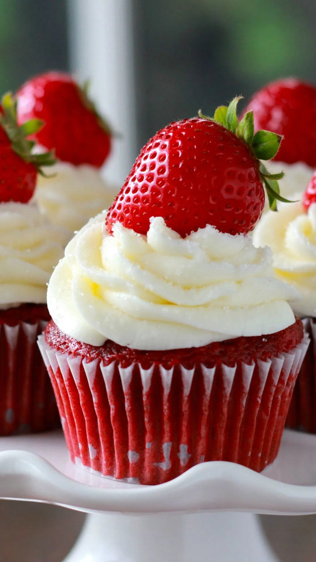 Red Velvet Cupcake Background