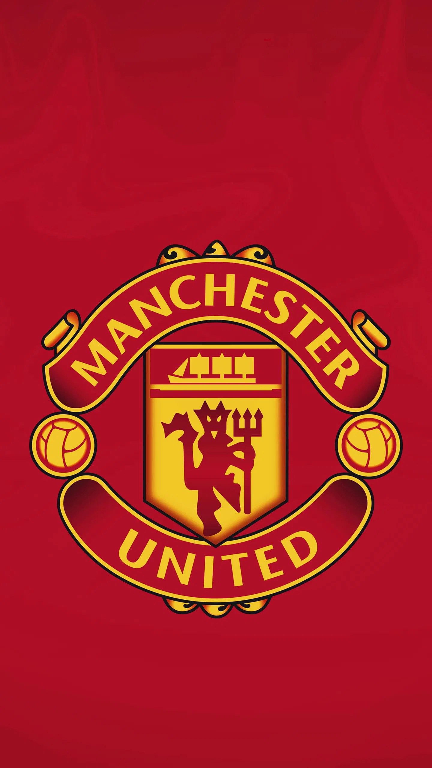 Blackbackground Manchester United logo Wallpaper Download MobCup
