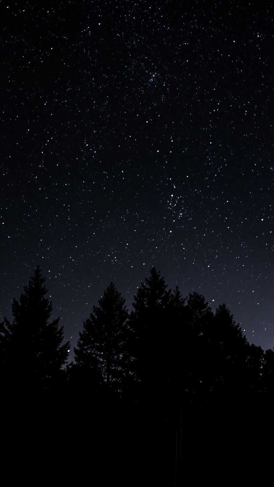 Dark Sky With Stars Wallpaper