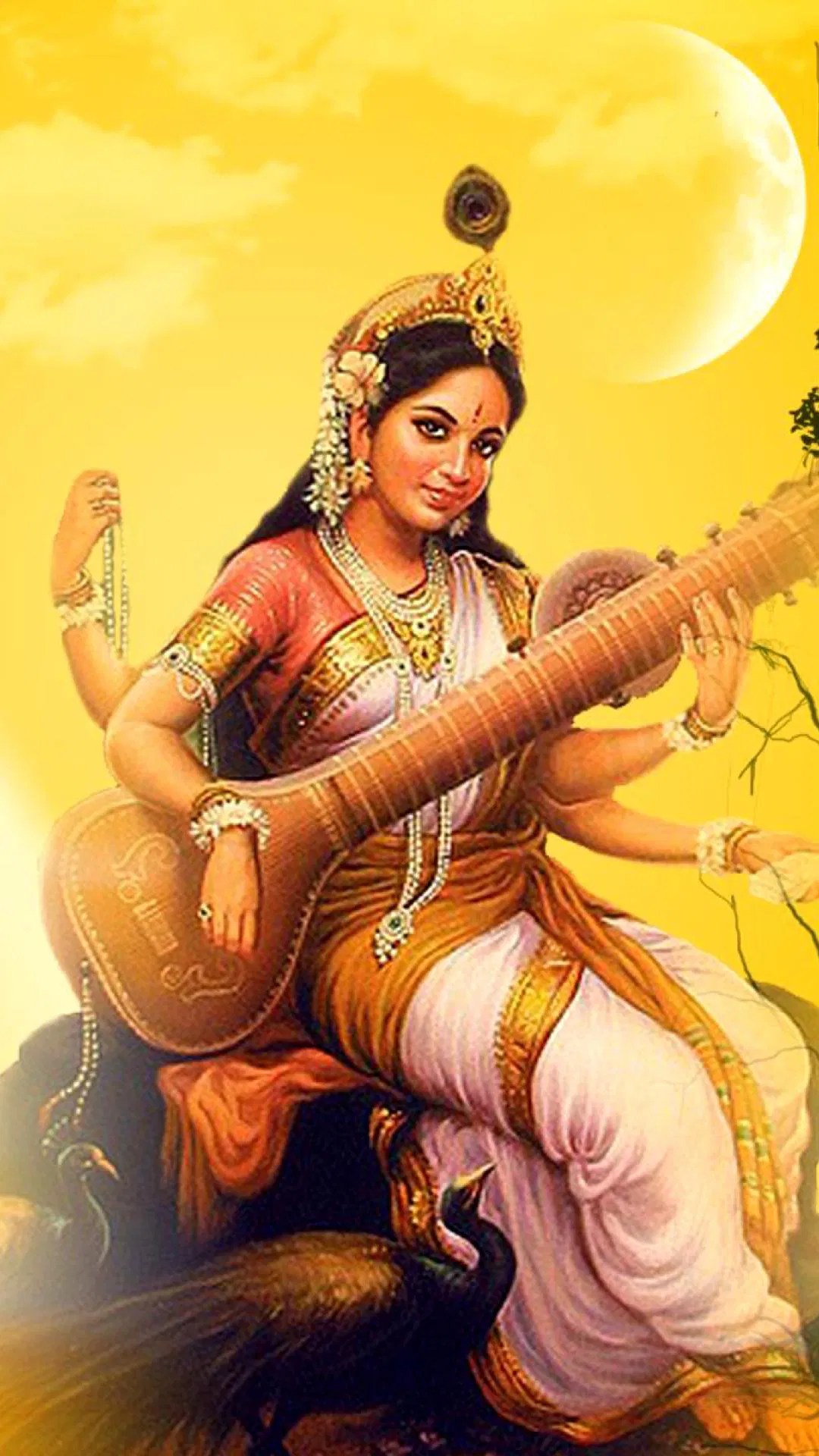 Hindu God Saraswati Wallpaper
