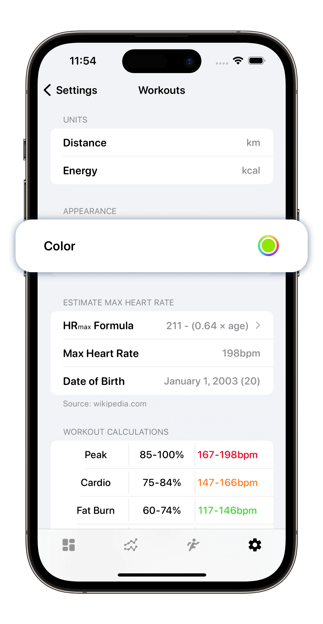 Workout Settings Explained Funn Media Support