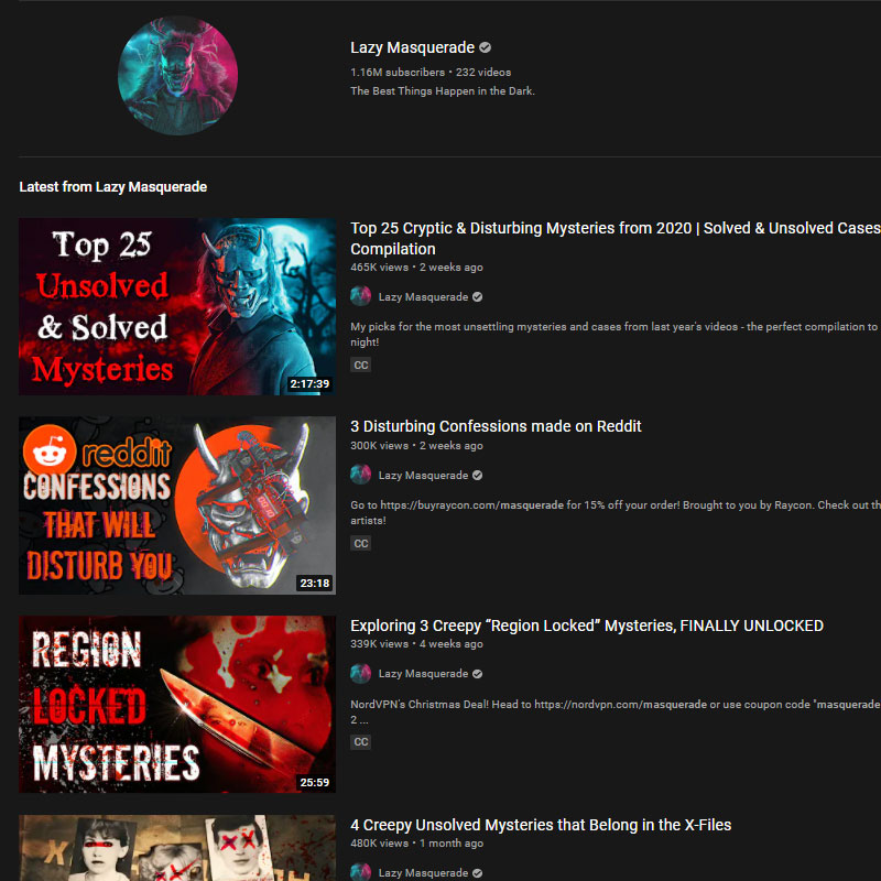 12 Scary YouTube Channels For Scary Stories, Ghosts, & Mysterious