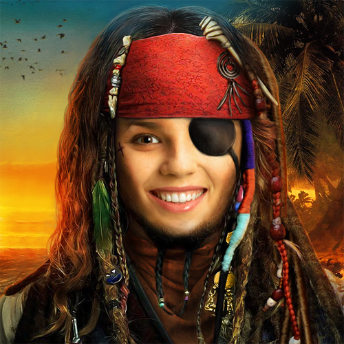 Pirate me online. Free & funny pirate photo editor