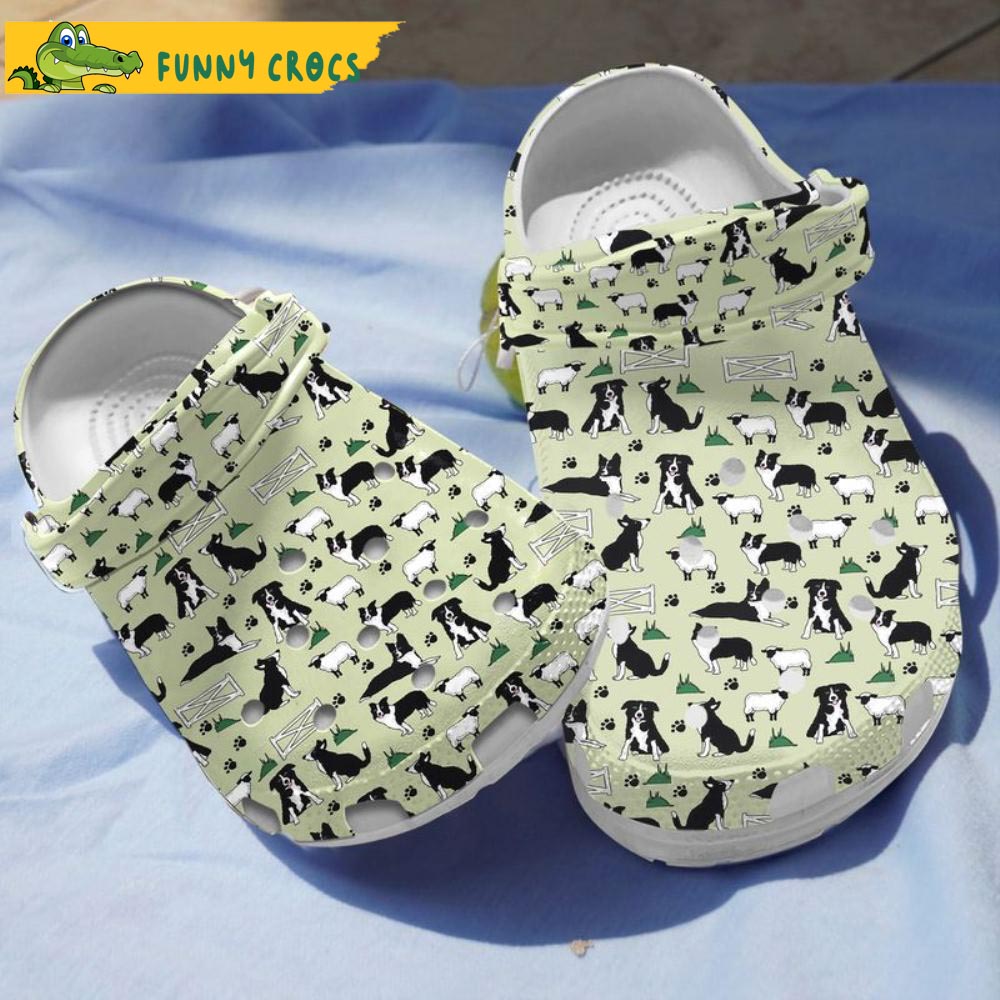 Border Collies Pattern Crocs Discover Comfort And Style Clog Shoes