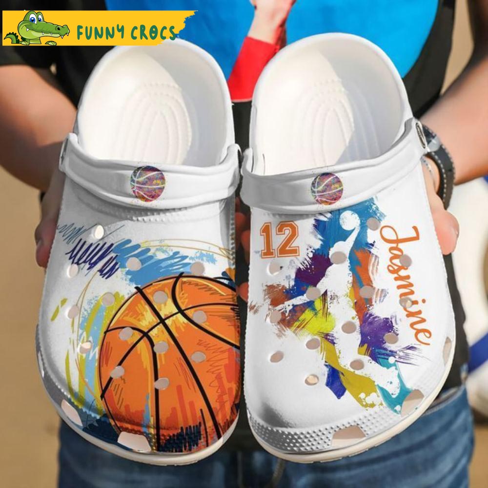 Colorful Customized And Number Basketball Crocs Discover Comfort And