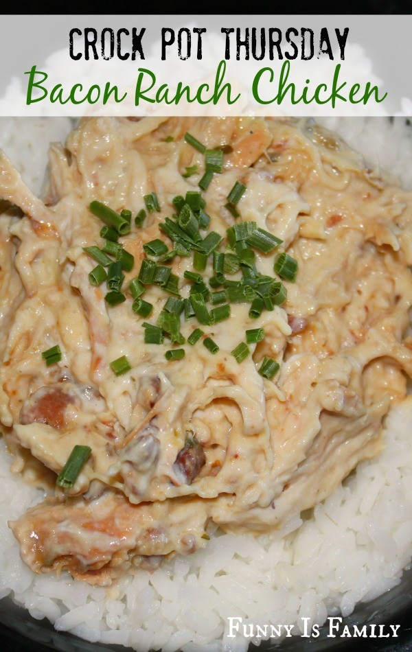 Crock Pot Bacon Ranch Chicken