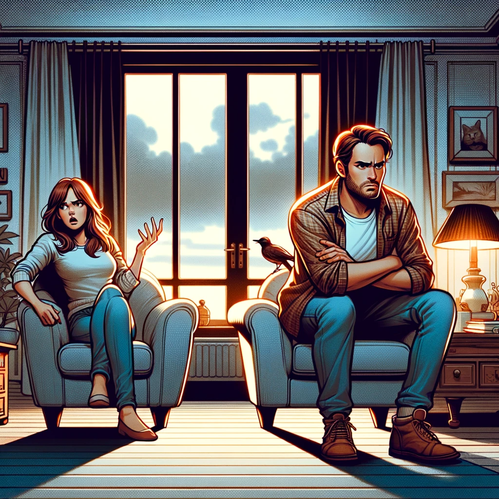 The hubby stopped talking to his wife Funny Vibes Only