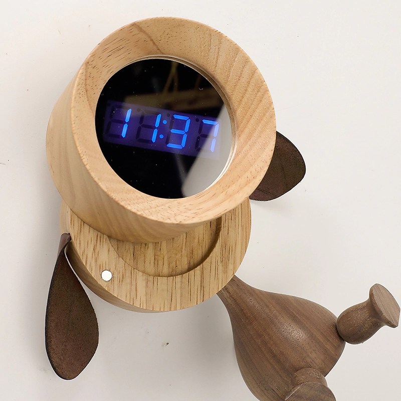 Dog Digital Alarm Clock FunnyWood