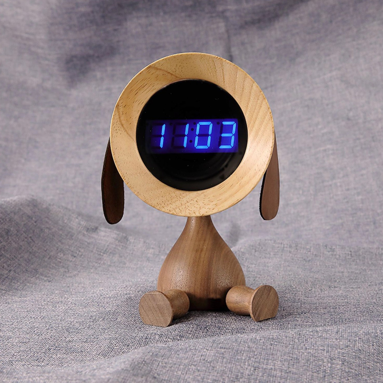 Dog Digital Alarm Clock FunnyWood