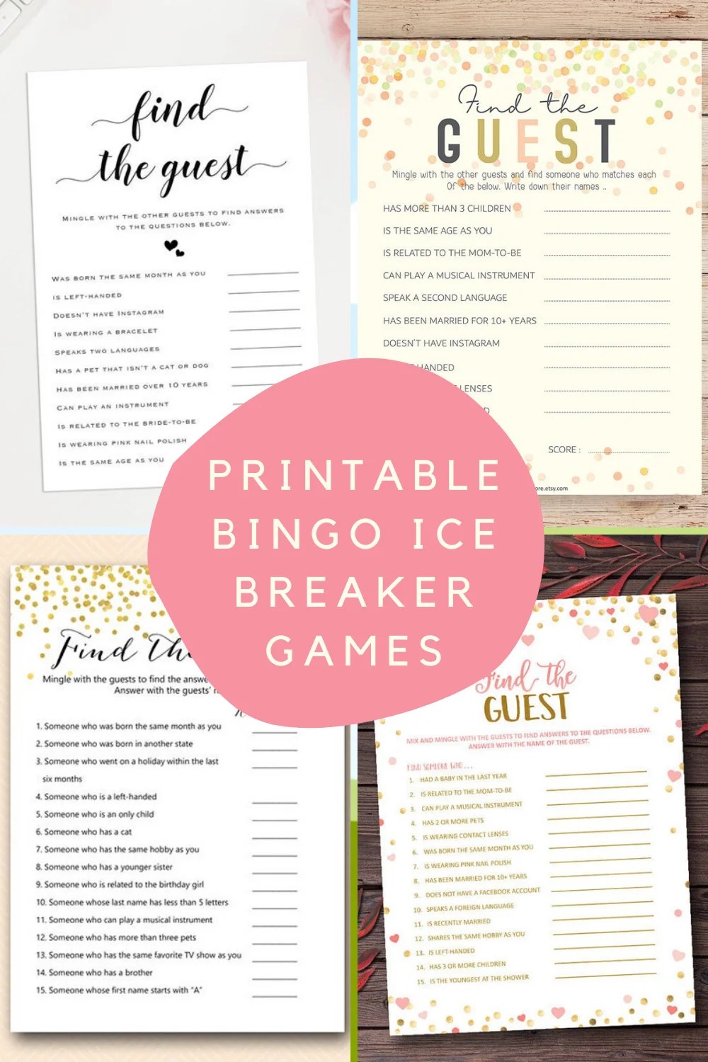 15 Printable Ice Breaker Games for Every Party Fun Party Pop