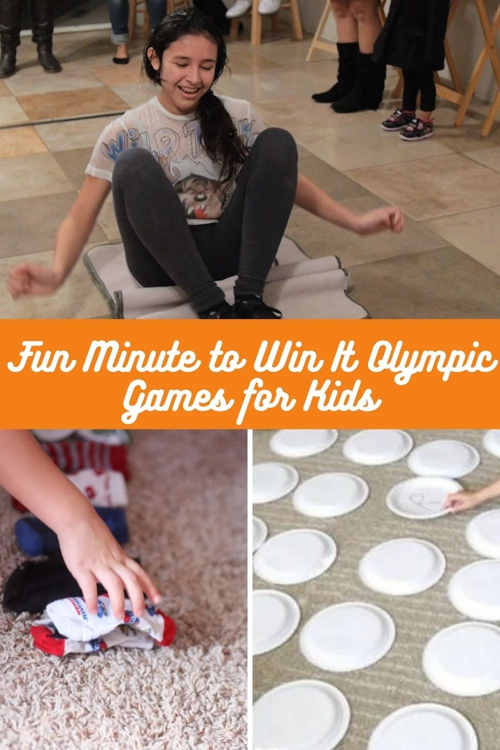 Minute to Win It Olympic Games for Kids Fun Party Pop