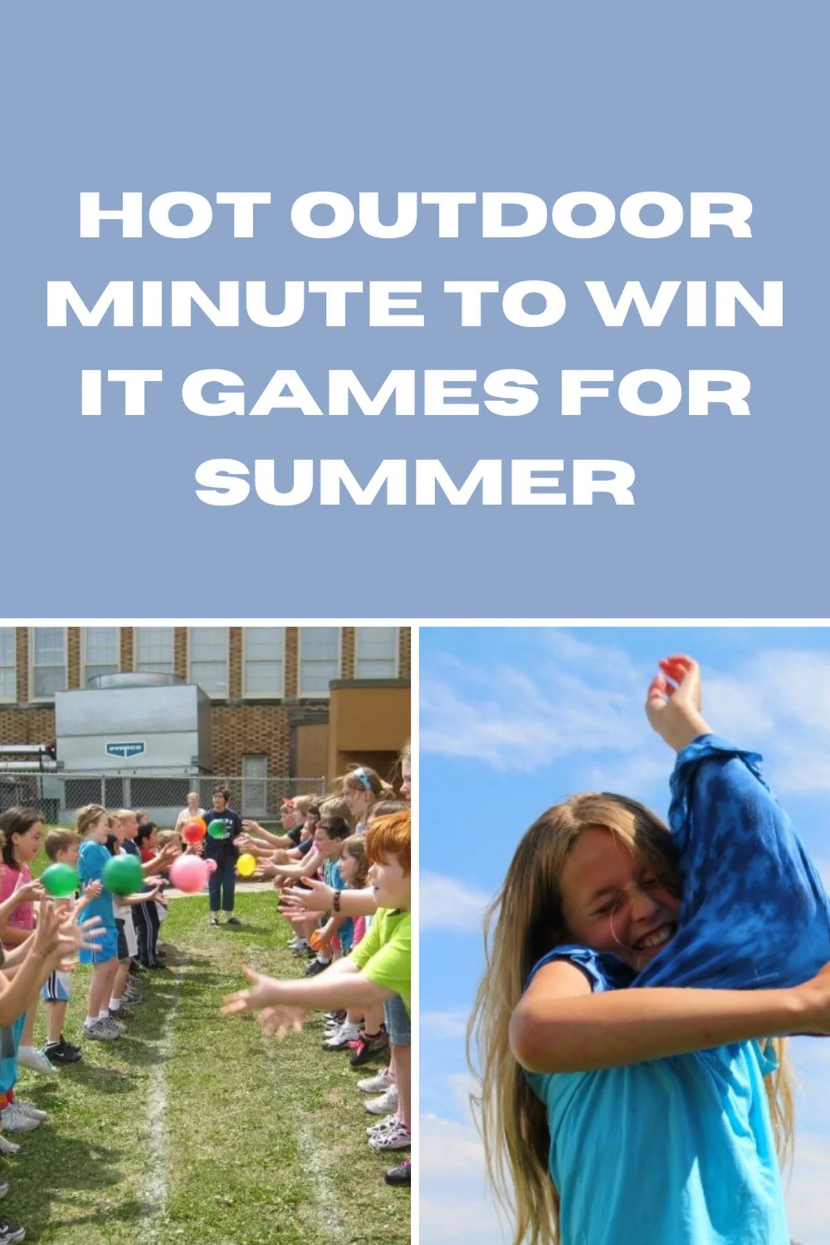 HOT Outdoor Minute to Win It Games for Summer Fun Party Pop