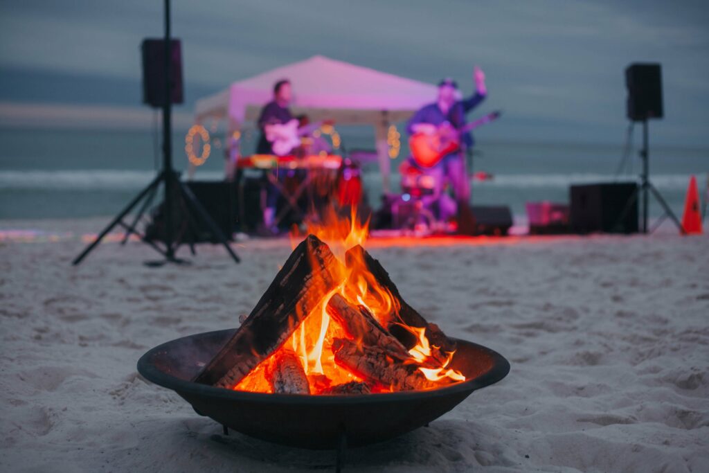 Beach Bonfires Fun in Panama City Beach