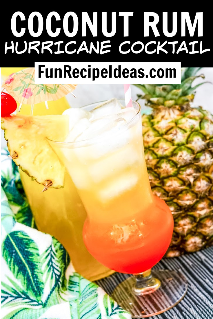 Coconut Rum Hurricane Cocktail Fun Recipe Ideas