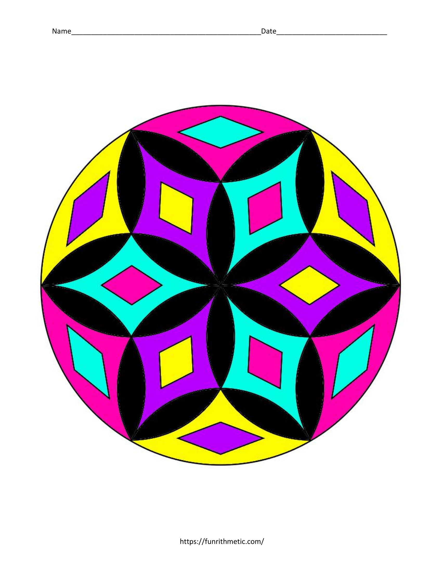 2-Digit Multiplication Color by Number-5 | Funrithmetic