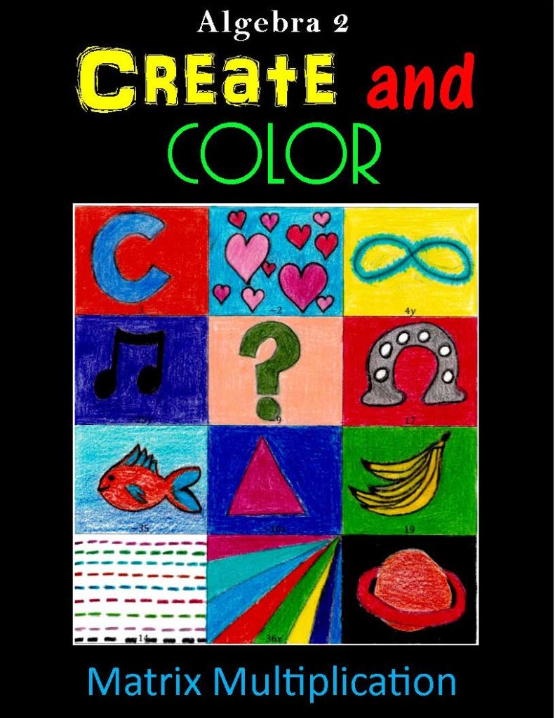 matrix multiplication create and color_Page_1 Funrithmetic