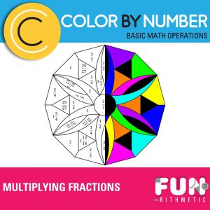 Multiplying Fractions Color by Number | Funrithmetic