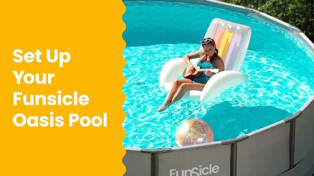 Funsicle 14 ft Oasis Pool - Cool Gray