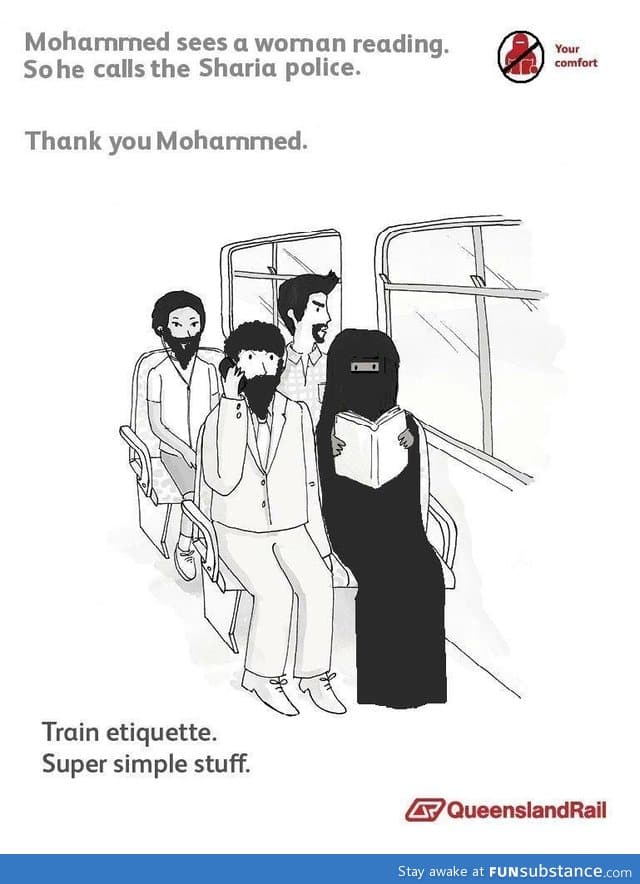 Train etiquette FunSubstance