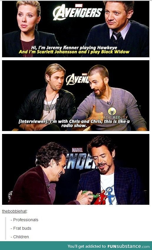 Difference in the Avengers FunSubstance
