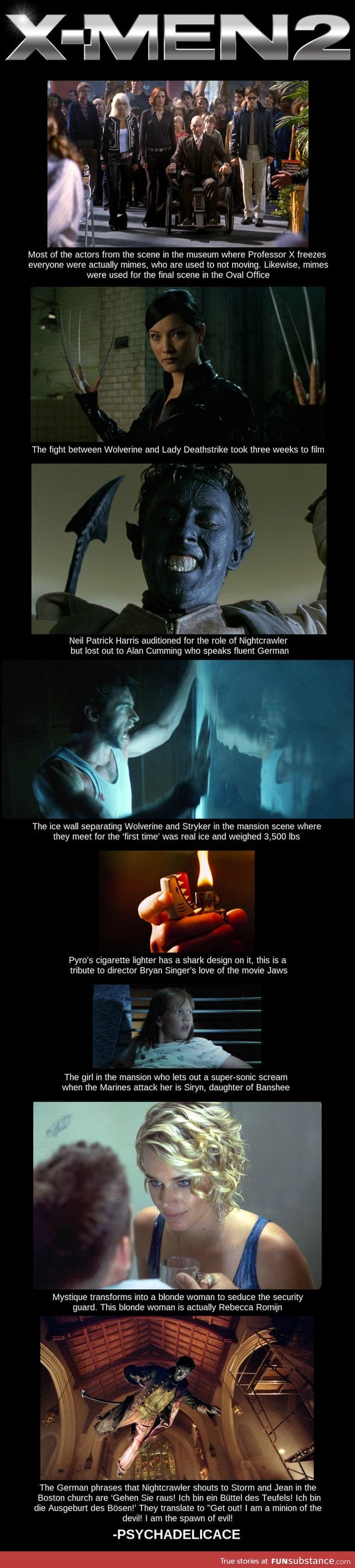 XMen 2 Facts FunSubstance