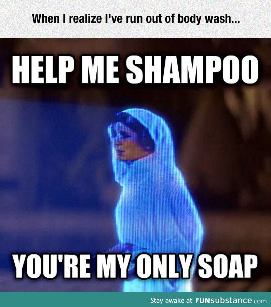 Taking a shower when suddenly FunSubstance