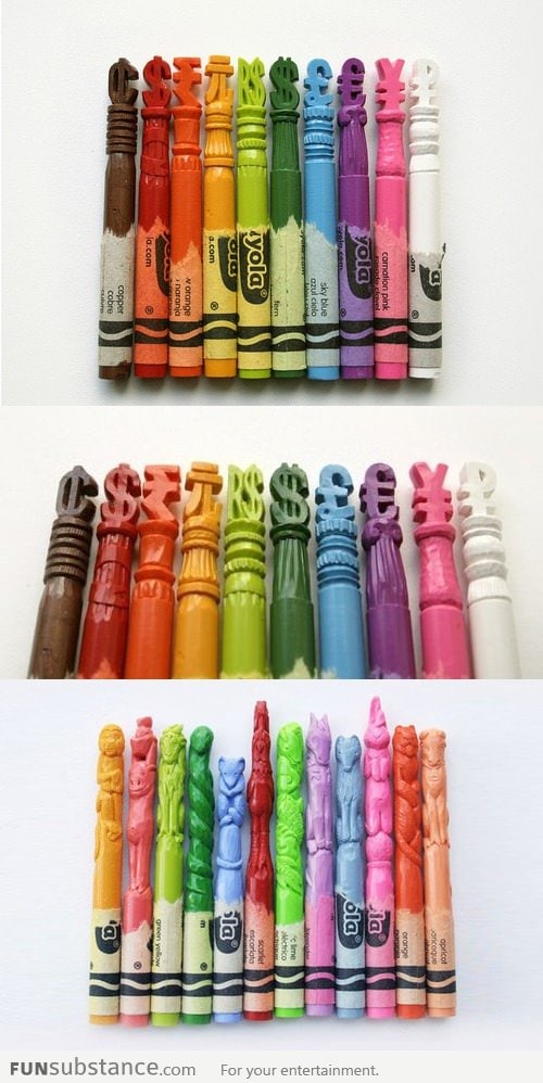 Amazing Crayon Sculptures FunSubstance