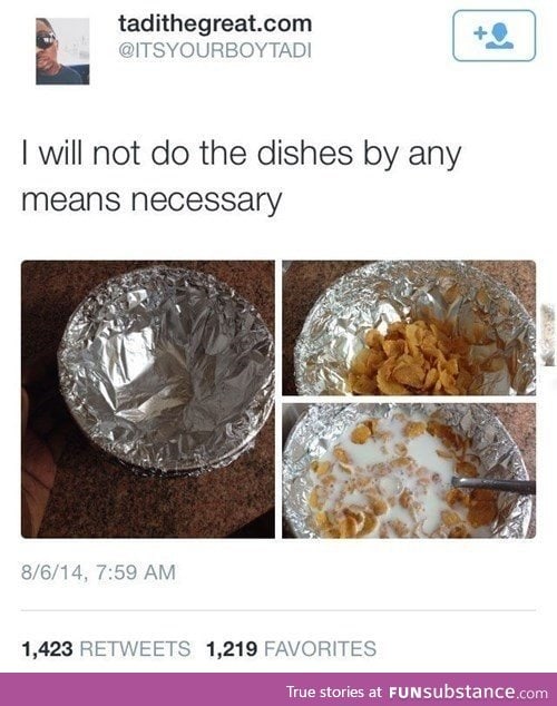 Easy way to do the dishes FunSubstance
