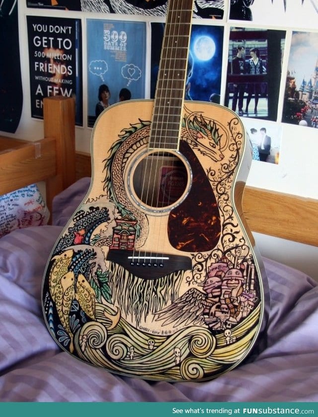 Cool guitar paint job FunSubstance