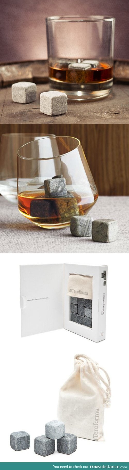 Ice Cube Stones Make your drinks cold without watering it down