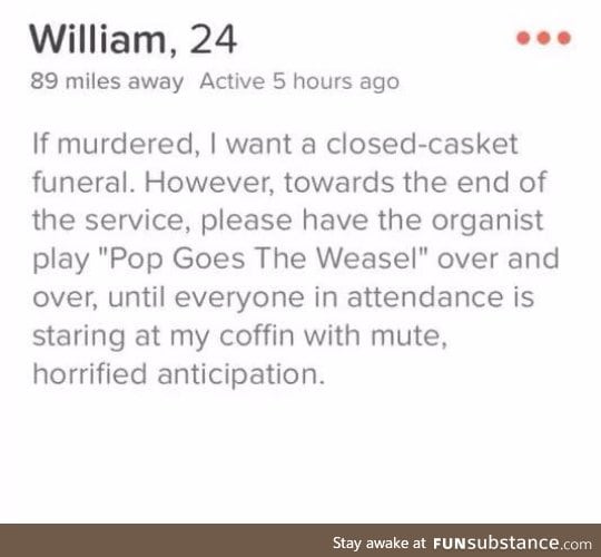 Cute funeral idea FunSubstance