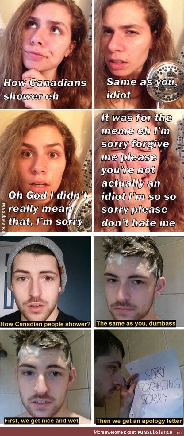 How to shower like a Canadian FunSubstance